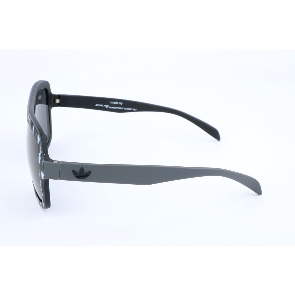 Black Synthetic Sunglasses with Red Mirror Lens