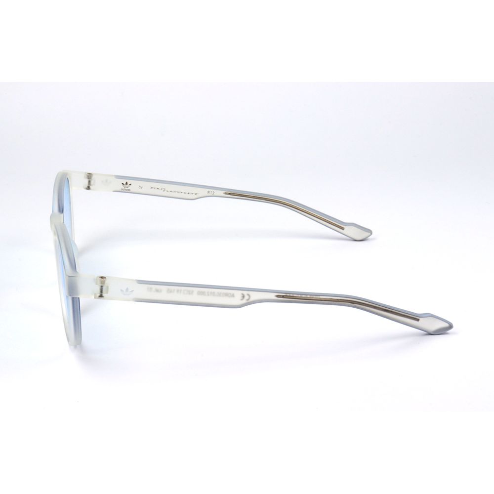 Transparent Synthetic Sunglasses with Gradient Blue Lens