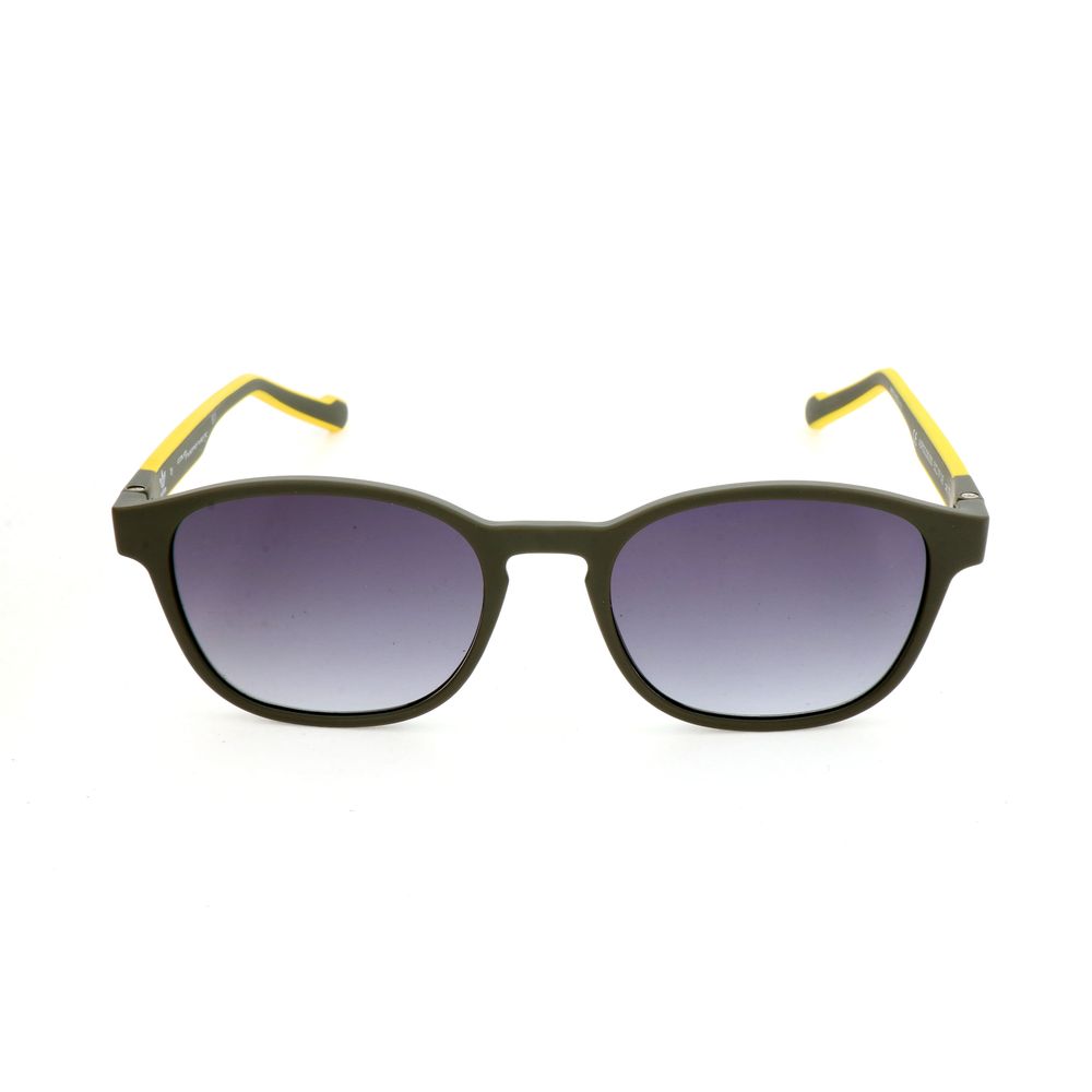 Military Green Synthetic Sunglasses with Gradient Lens