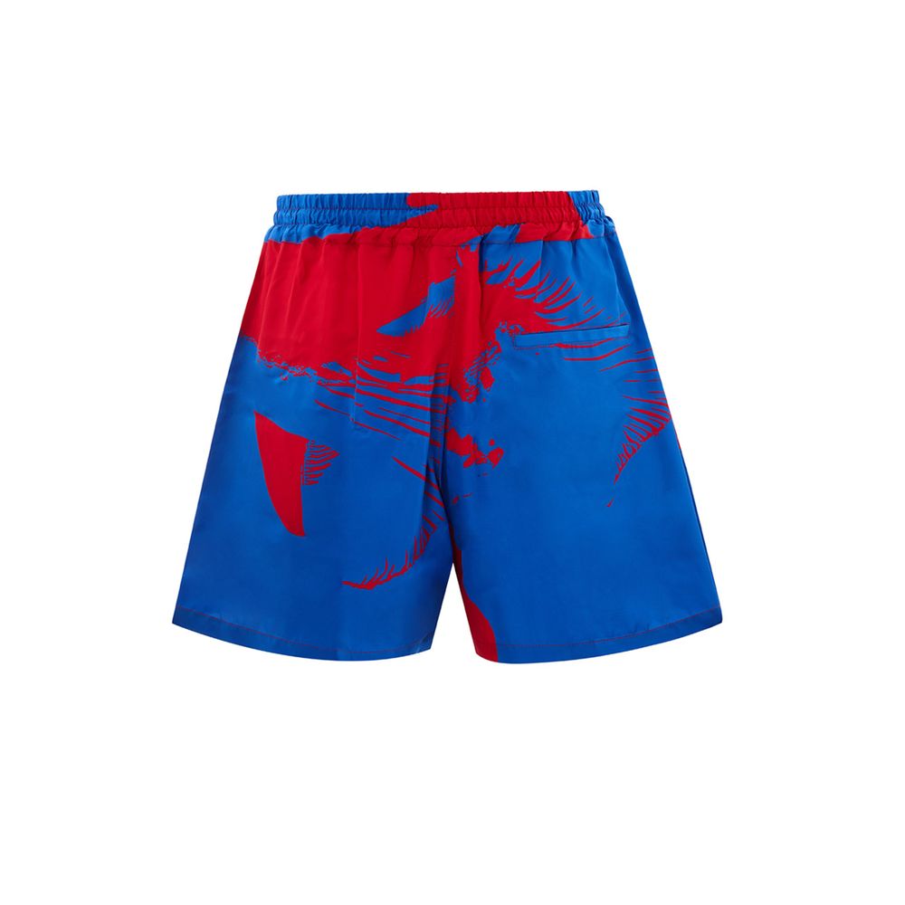 Short multicolore en viscose