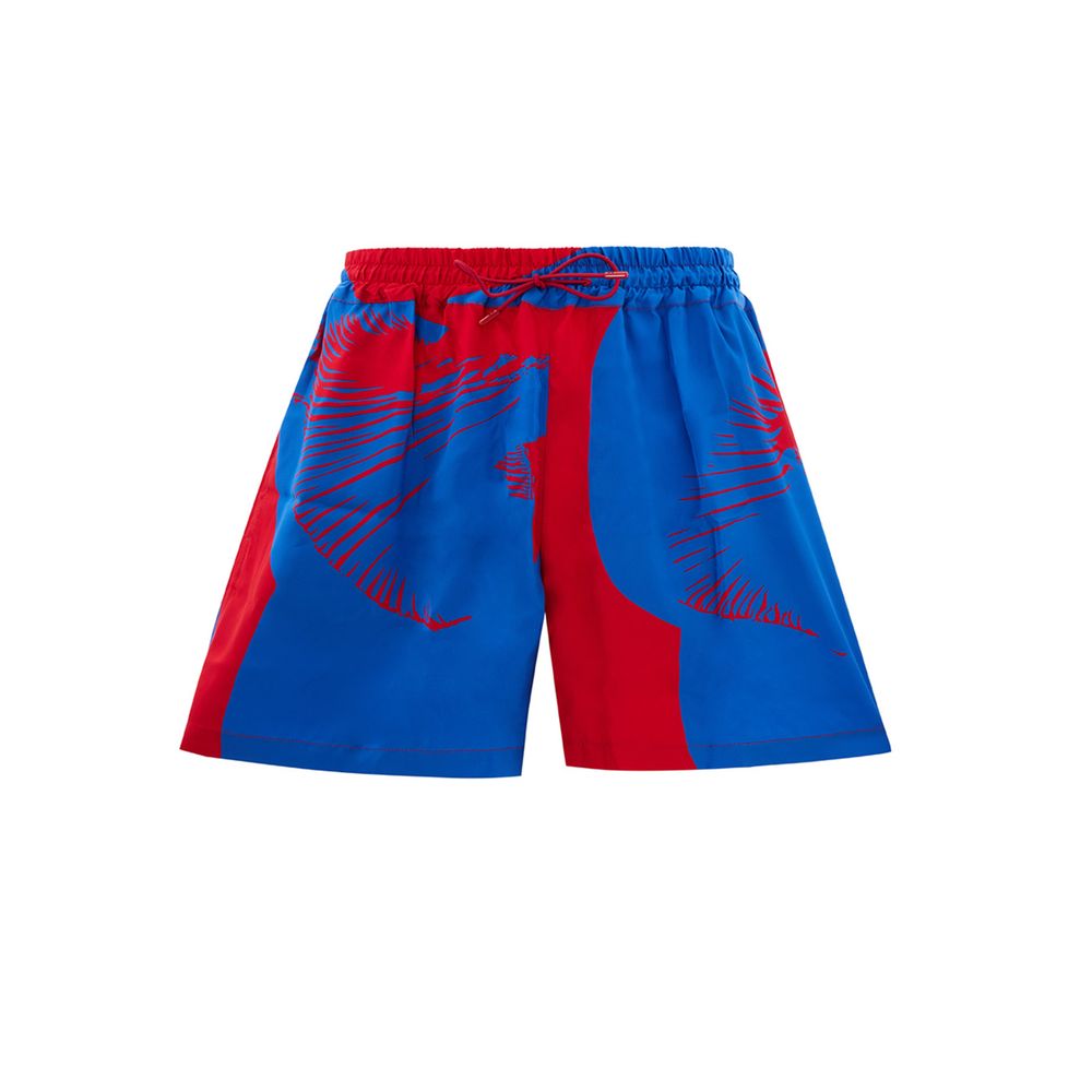 Short multicolore en viscose