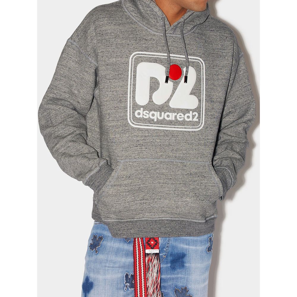 Sweat-shirt gris en coton