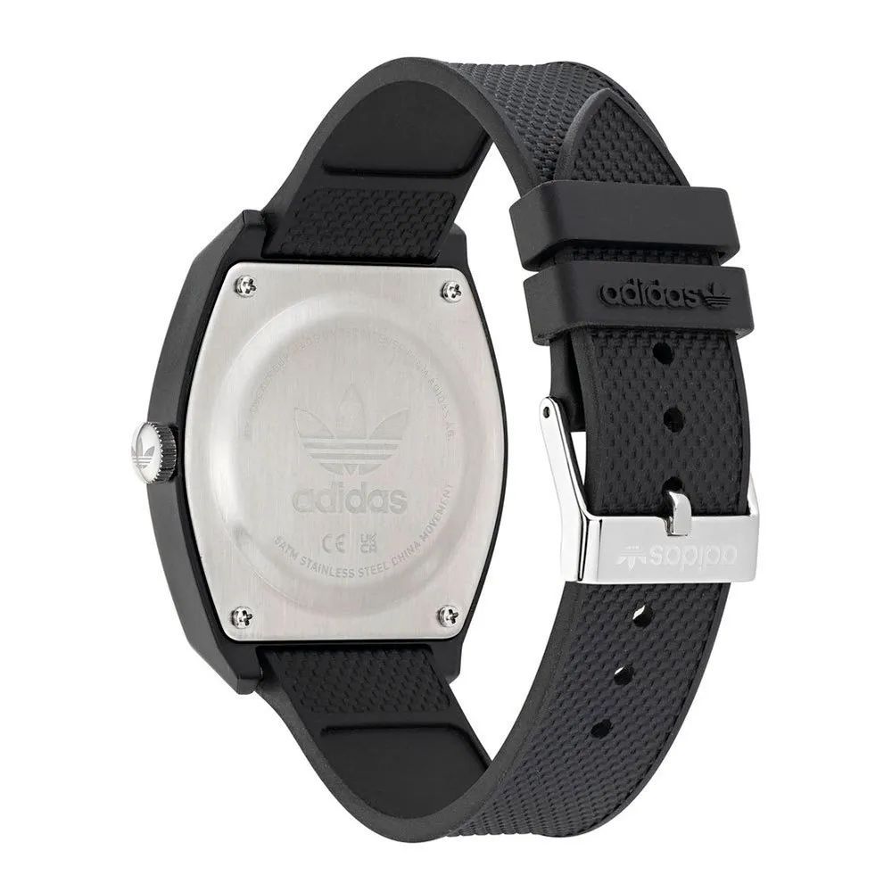 Black Synthetic Sport Watch with Quartz Movement
