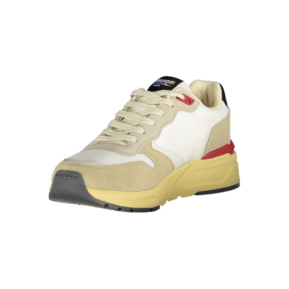 Beige Polyurethan-Sneaker für Herren