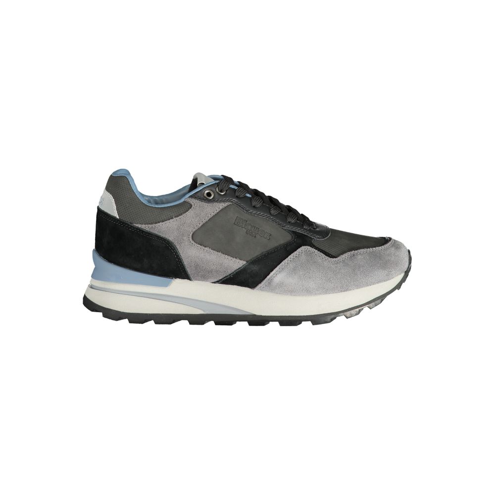 Grey Leather Synthetic Men’s Sneaker by Blauer