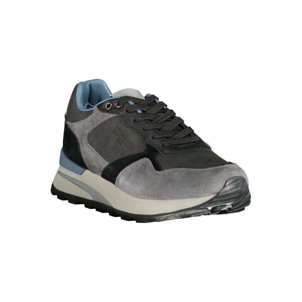 Grey Leather Synthetic Men’s Sneaker by Blauer