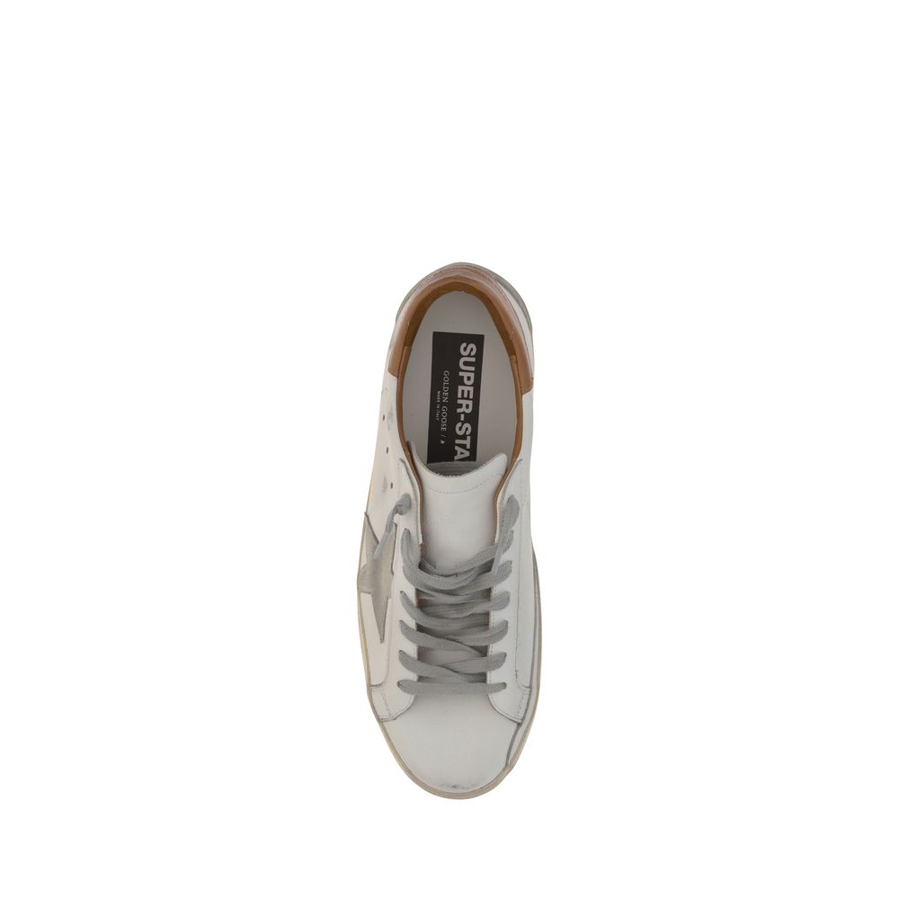 Golden Goose Superstar Sneakers aus weißem Leder