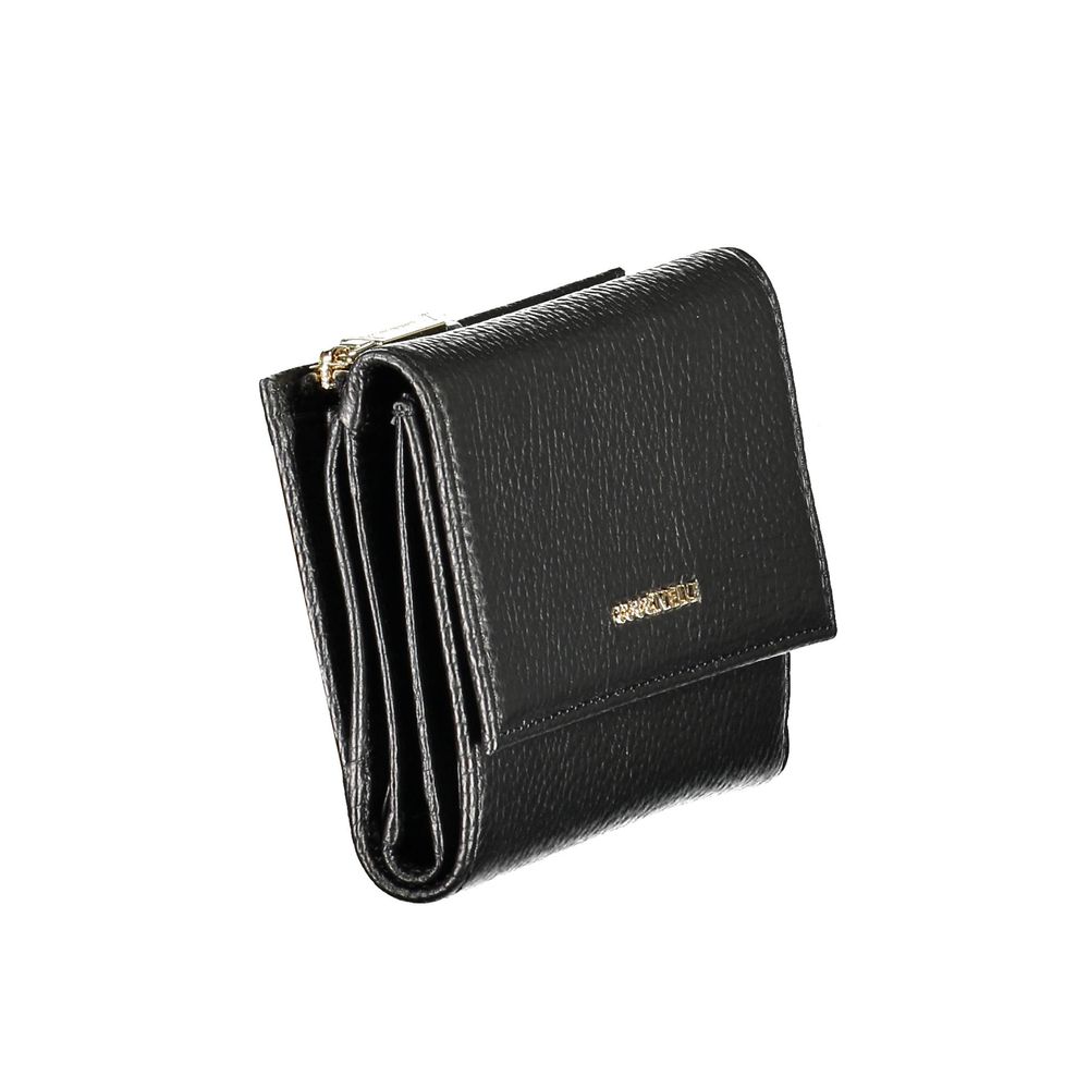 Nero Leather Wallet with Zip and Snap Closure