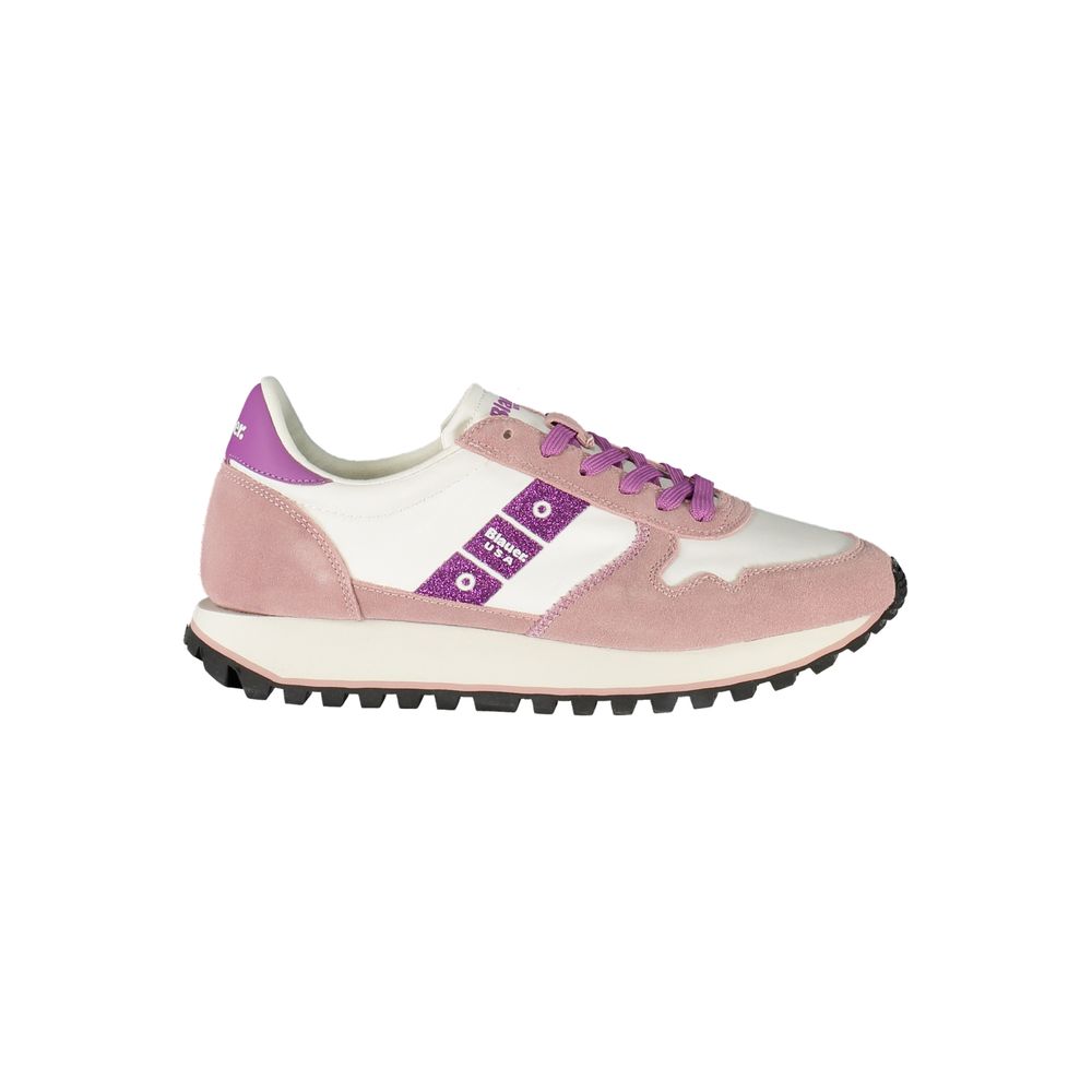 Weißer Polyurethan-Sneaker für Damen