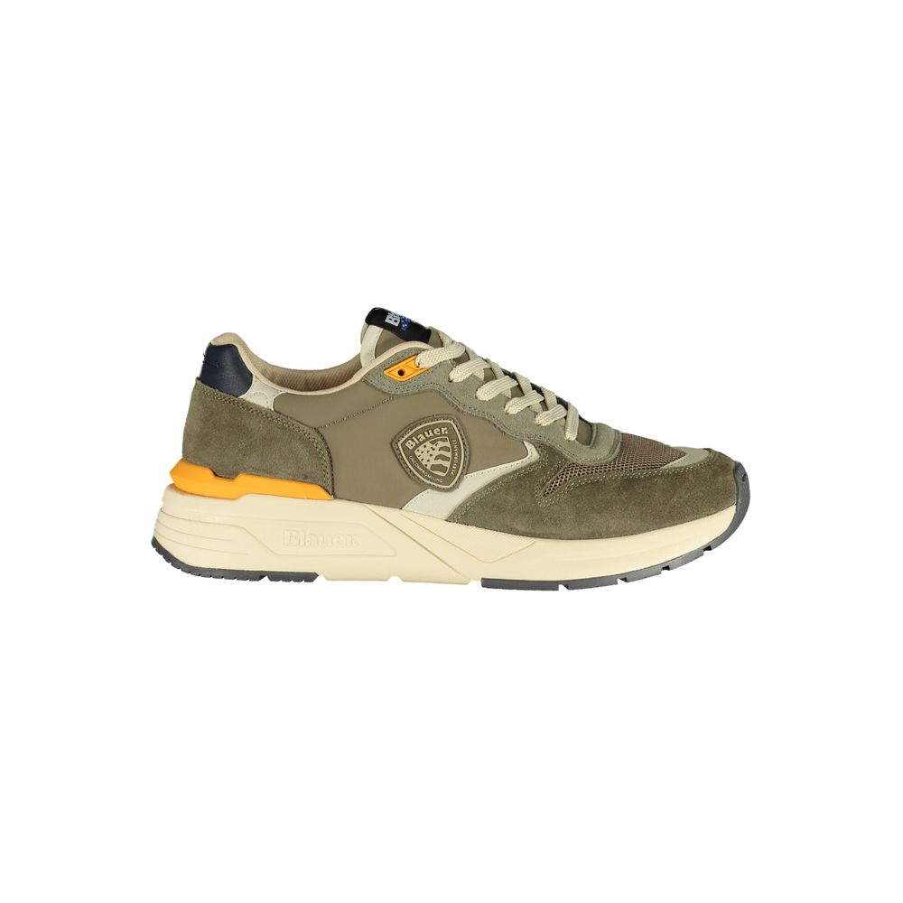 Green Leather Synthetic Men's Sneaker by Blauer