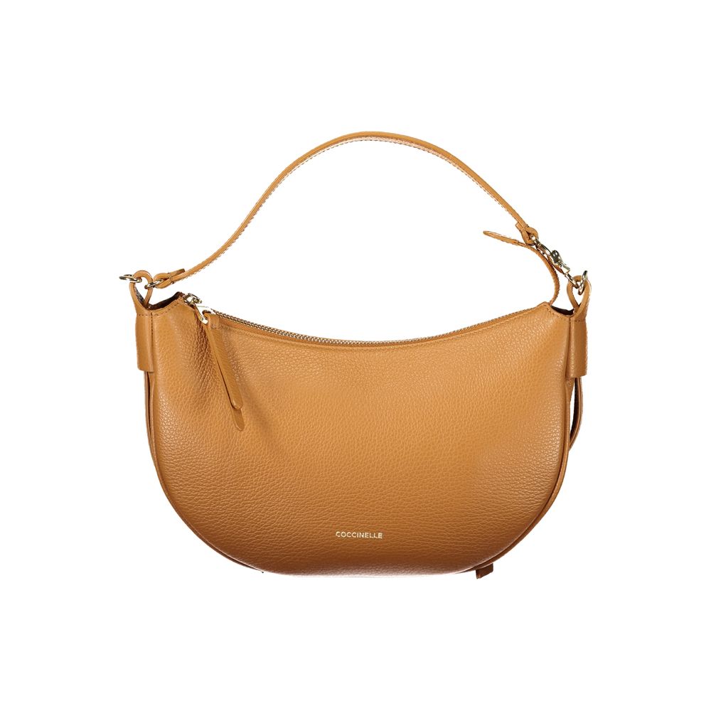 Marrone Leather Shoulder Bag by Coccinelle