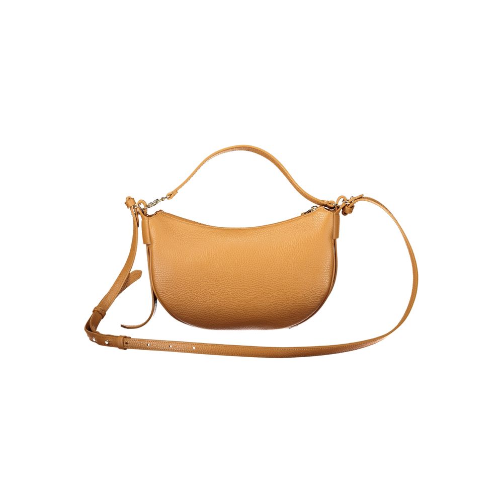 Marrone Leather Shoulder Bag by Coccinelle