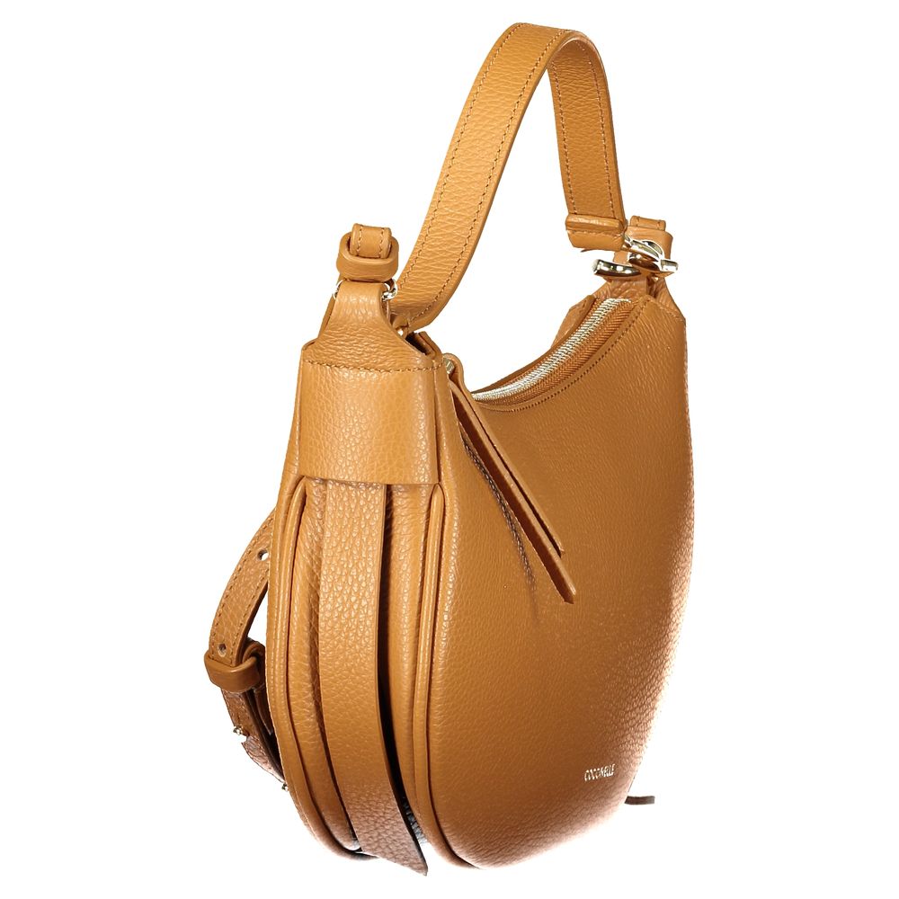 Marrone Leather Shoulder Bag C-Easy by Coccinelle