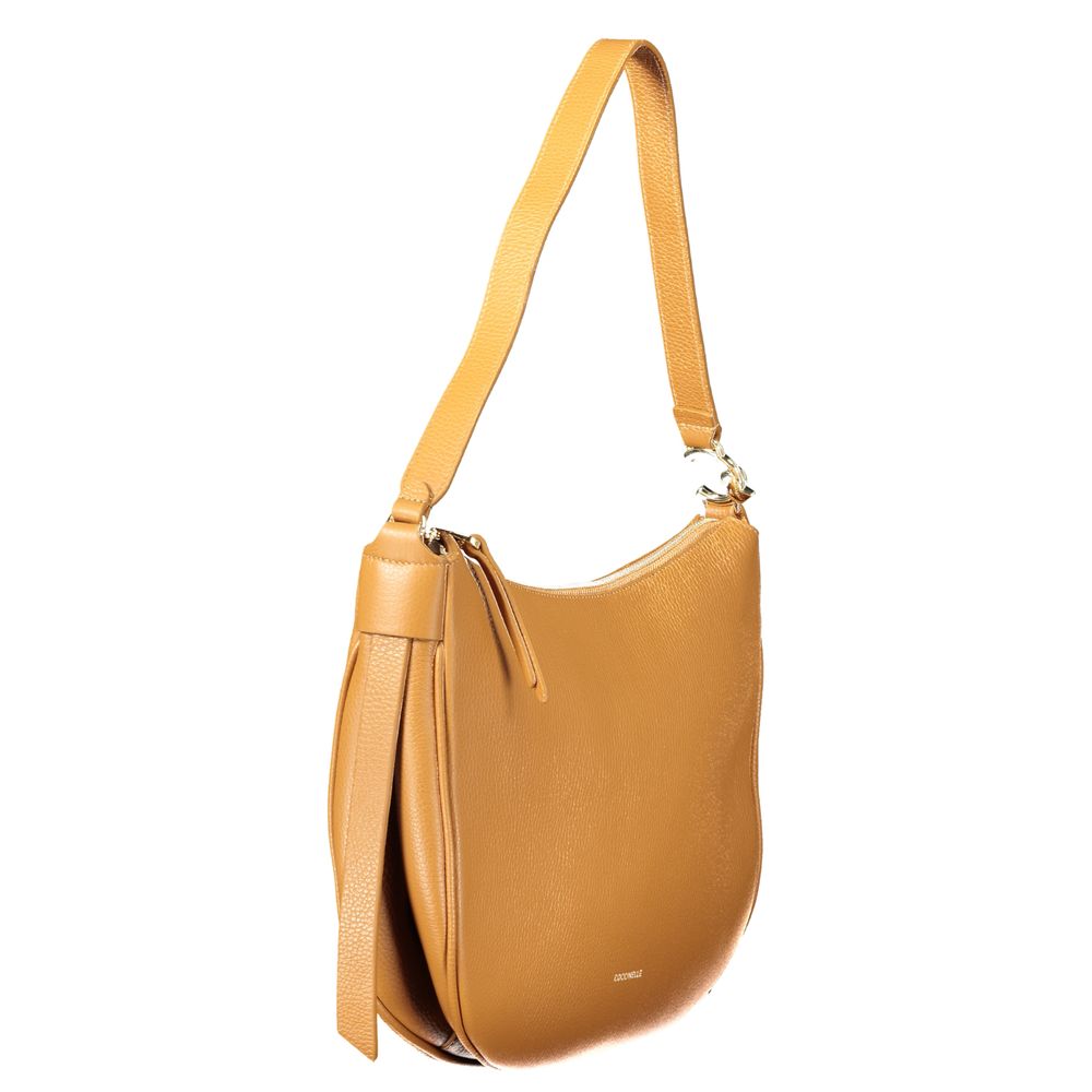 Marrone Leather Handbag with Shoulder Strap