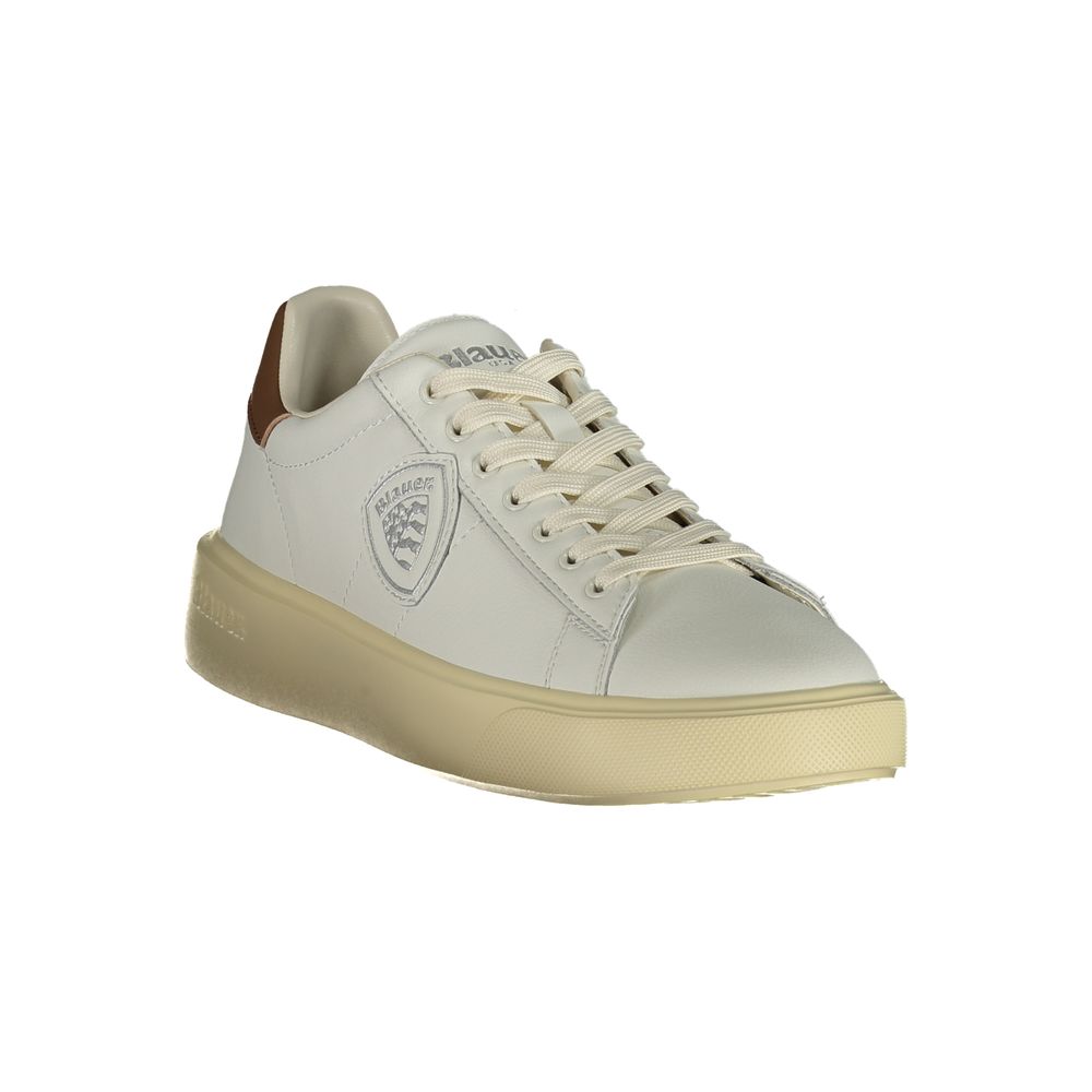 Weißer Herren-Sneaker aus Synthetik