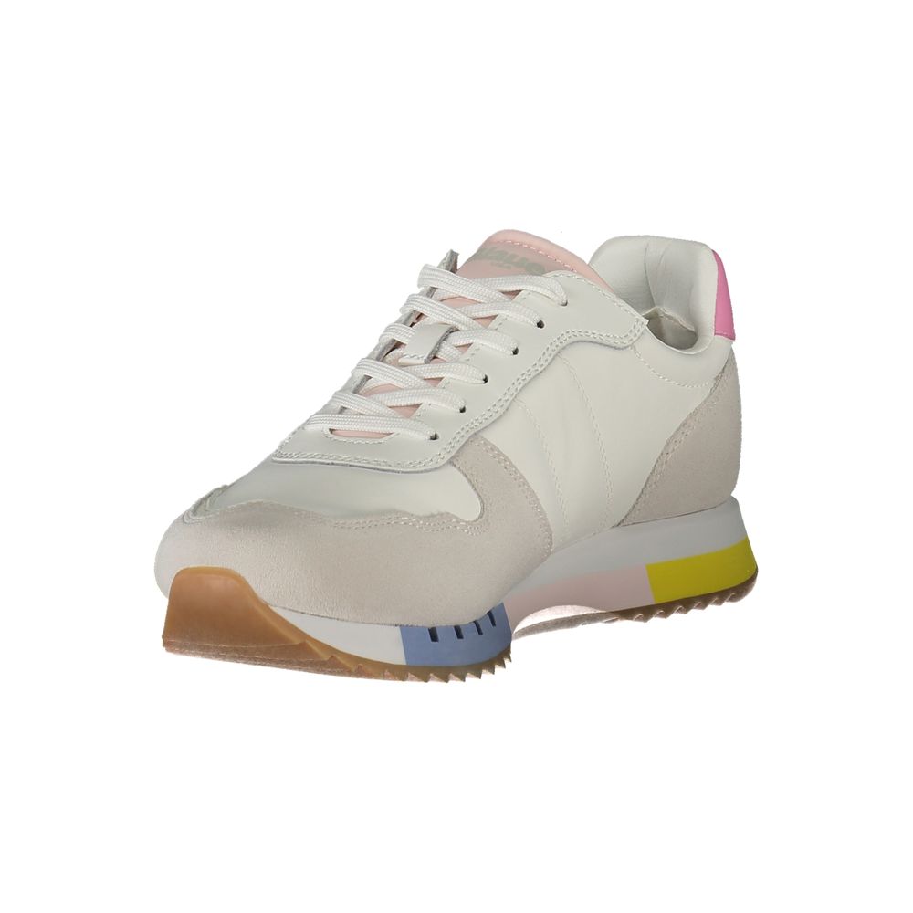 Weiße Leder-Sneaker für Damen mit Signature-Stil von Blauer