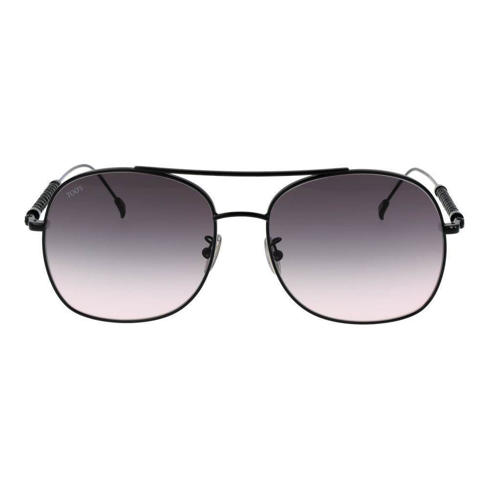 Sonnenbrille mit schwarzem Kunststoffrahmen und Verlaufsgläsern