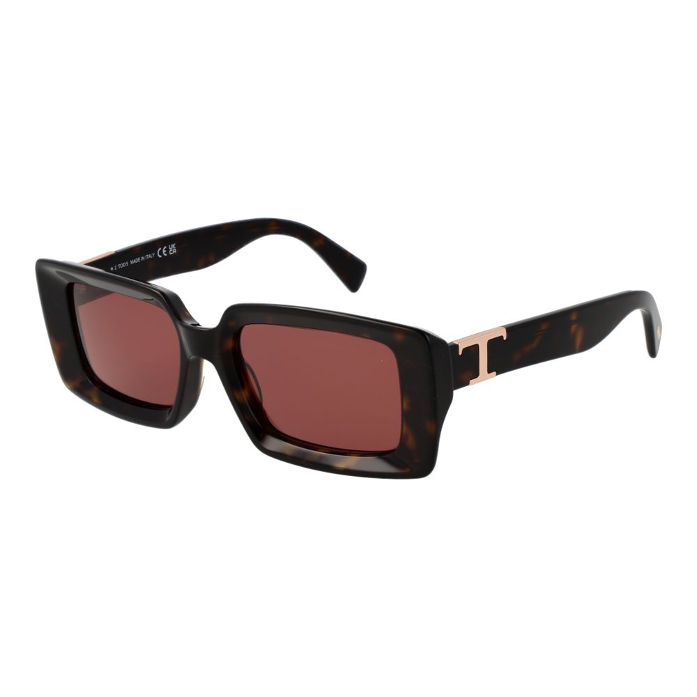 Brown Synthetic Frame Sunglasses with Rose Lenses