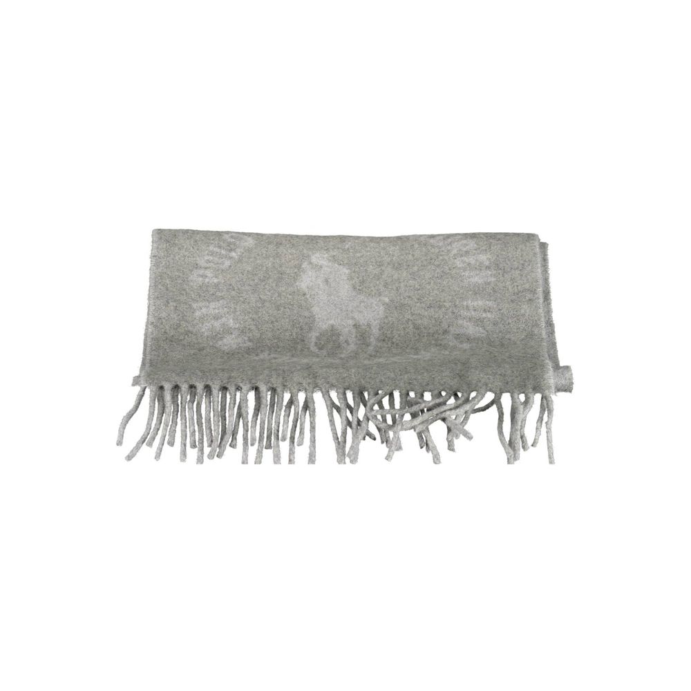 Grigio Wool Blend Men’s Scarf by Ralph Lauren