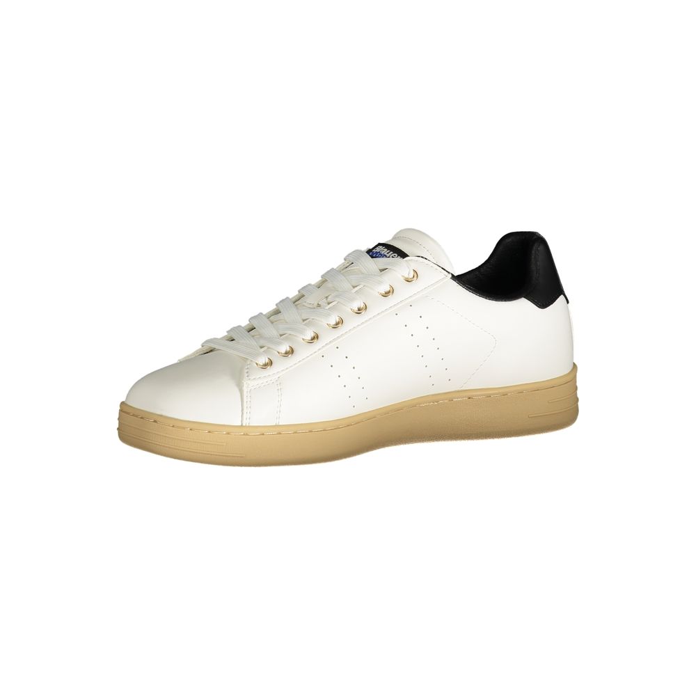 Bianco Synthetischer Herren-Sneaker mit Logo-Detail