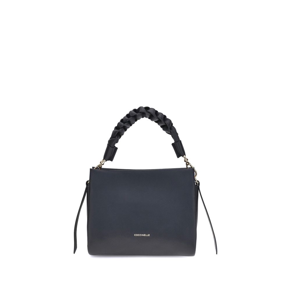 Sac à main Coccinelle en cuir de veau noir Bos Taurus