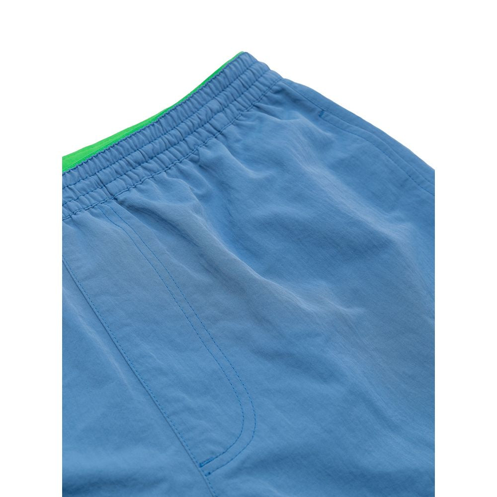 Short de bain bleu en polyamide