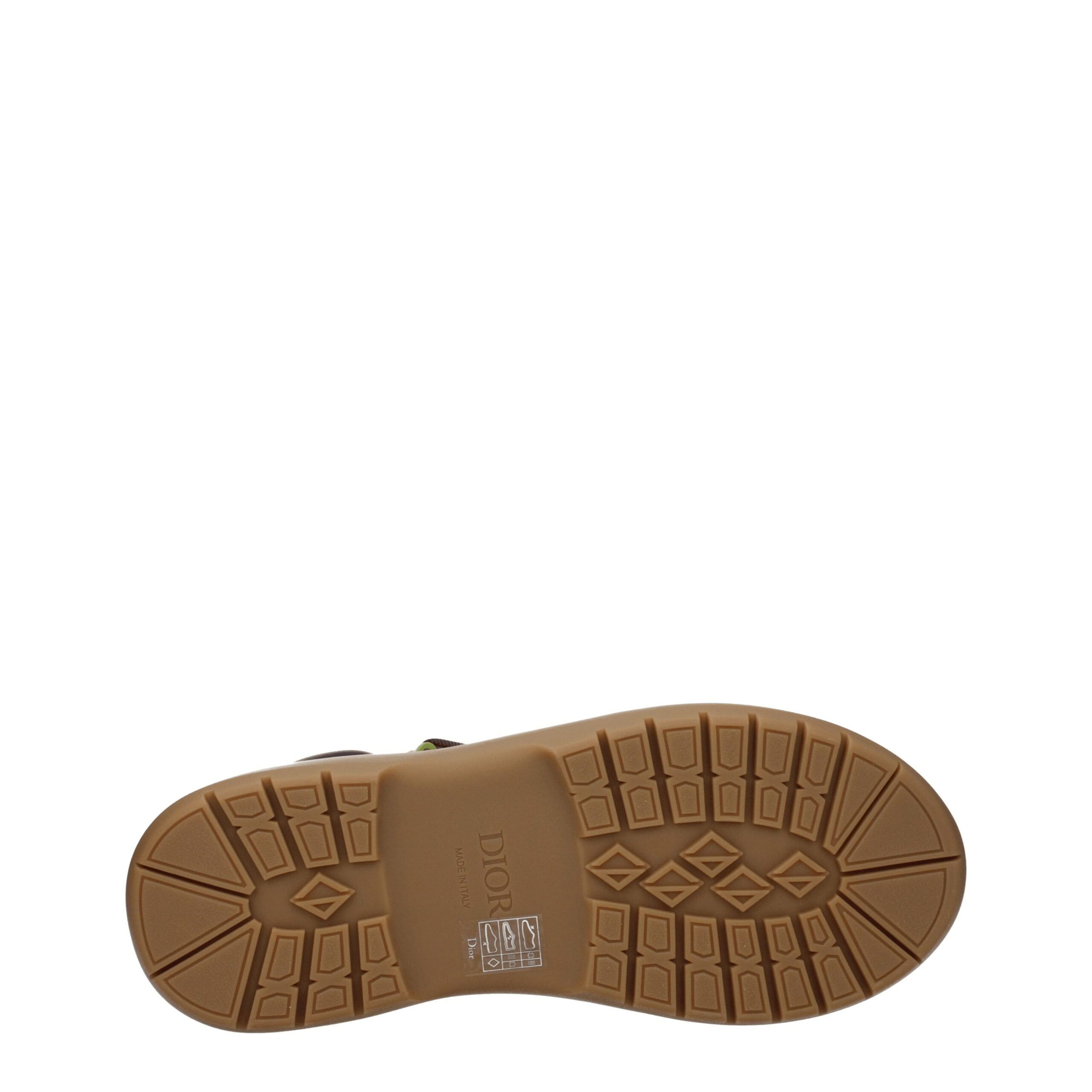 Beige Leather Ankle Boots with Vintage Logo Detail
