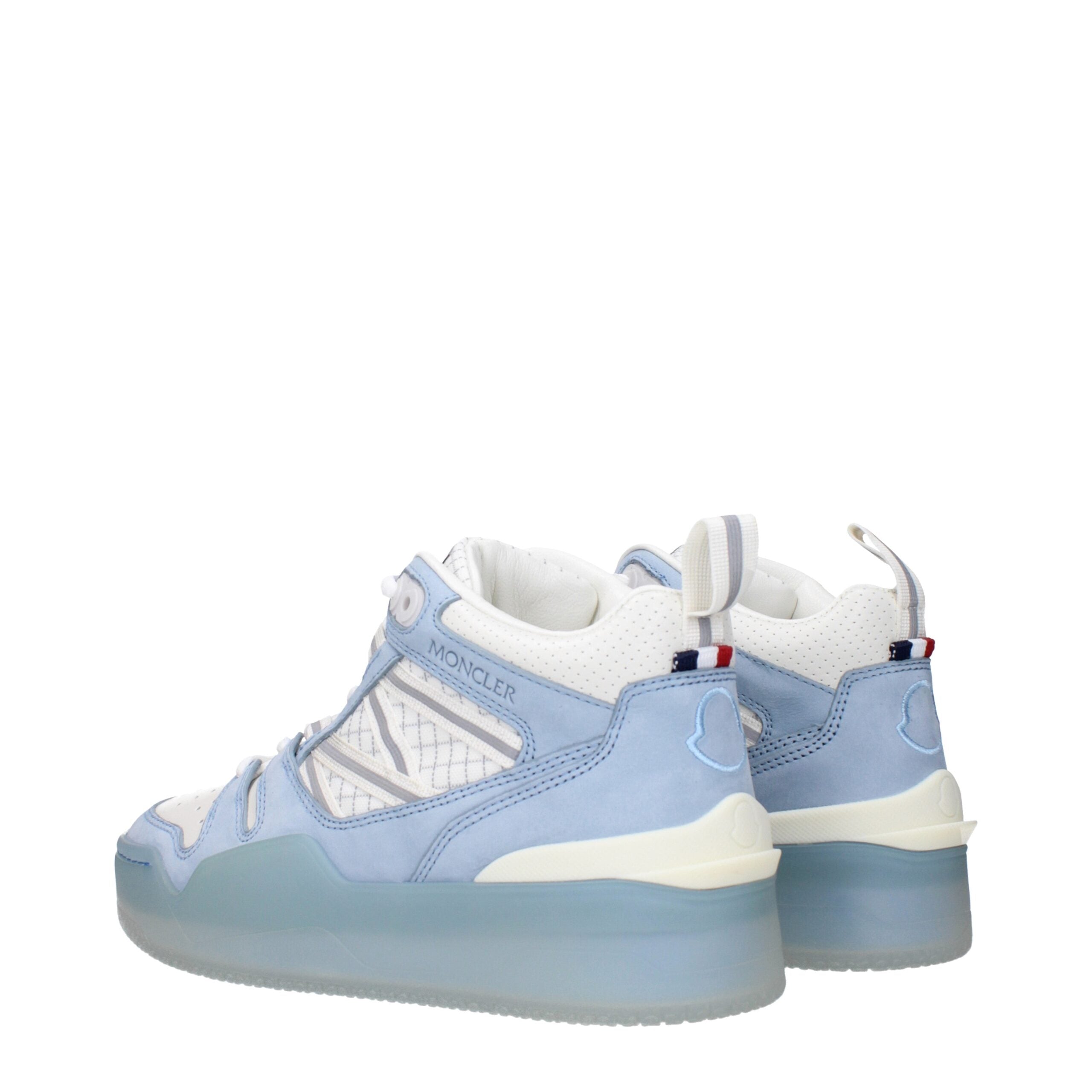 Weiße Leder-High-Top-Sneaker mit Logo-Details