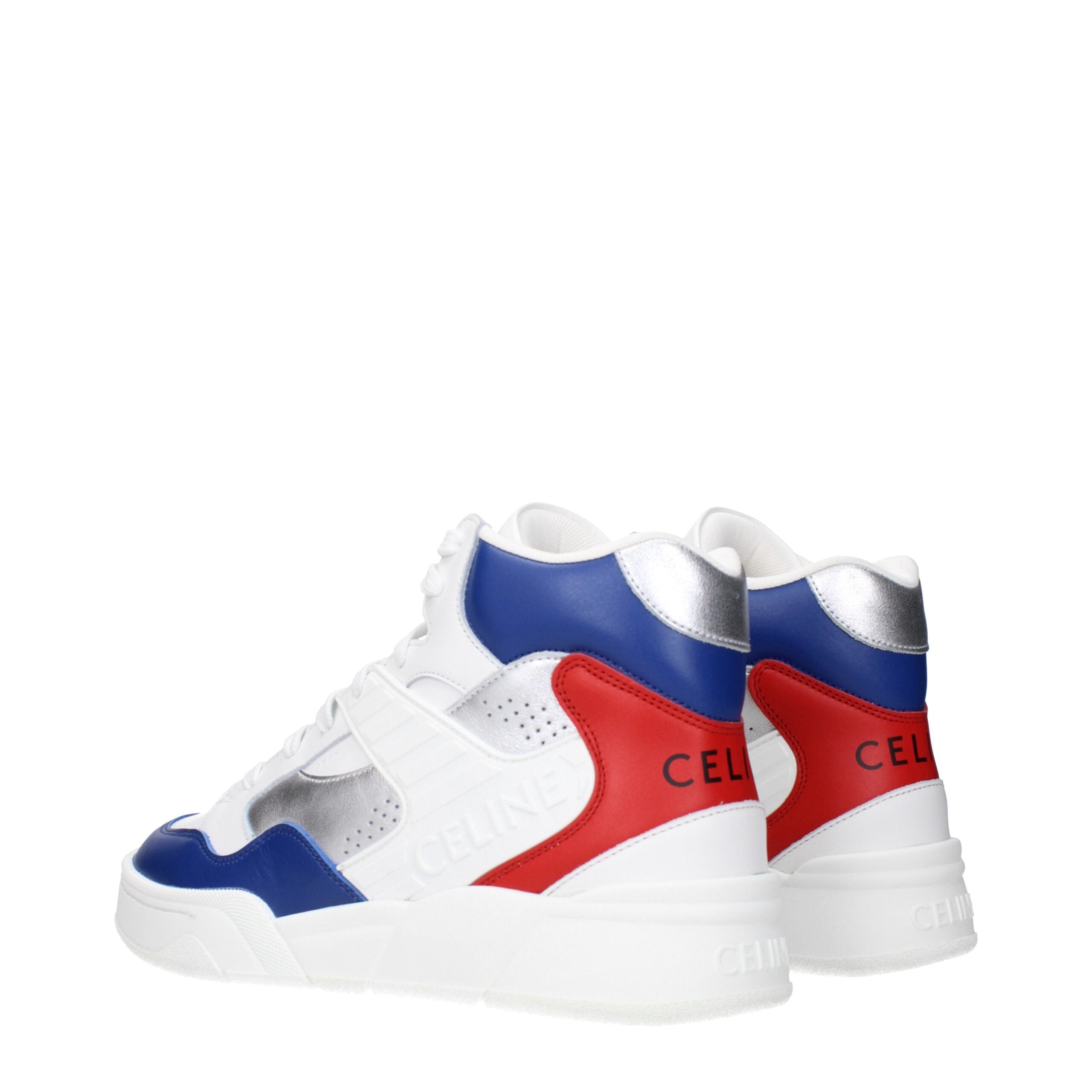 Celine Sportliche Sneakers aus weißem Leder