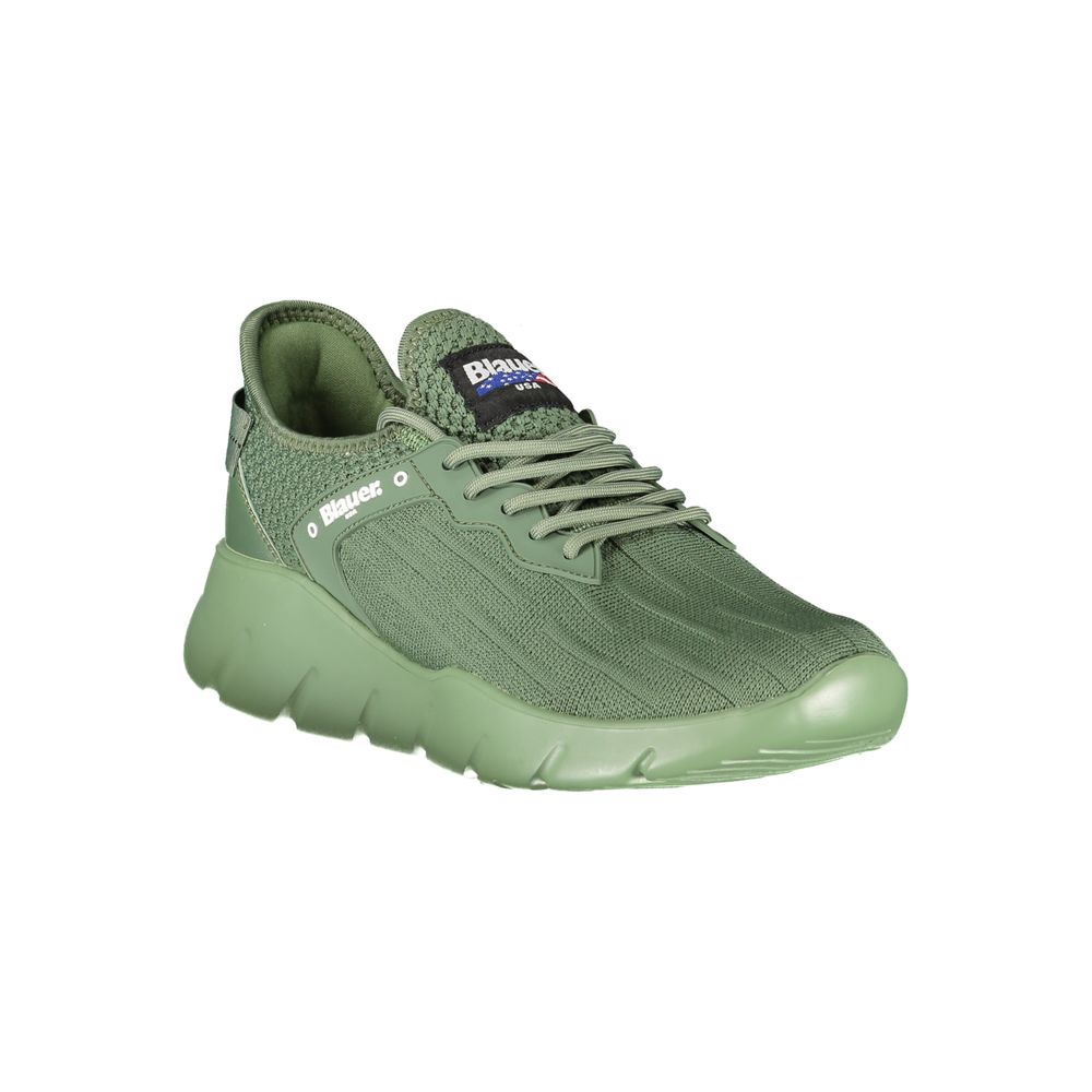 Verde Synthetic Men's Sneaker with Logo Detail