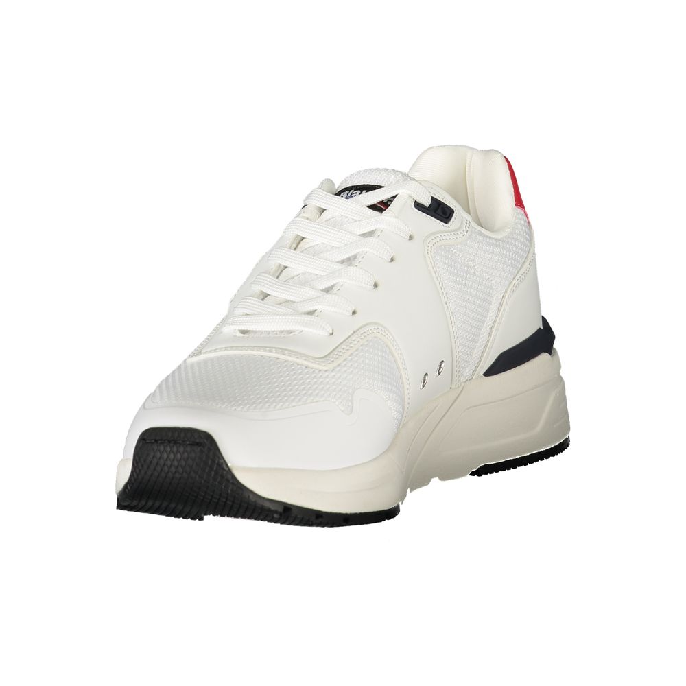 White Synthetic Men's Sneaker with Logo Detail by BLAUER