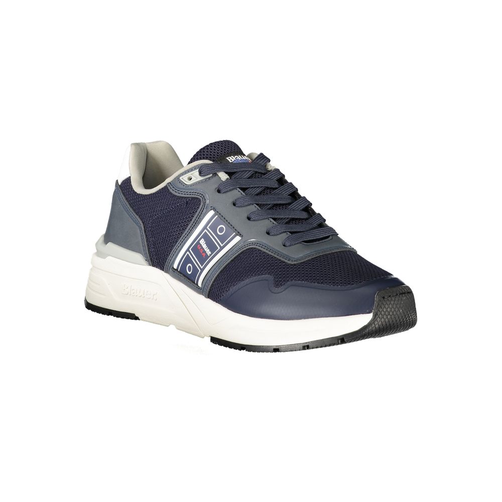 Blu Herren-Sneaker aus Synthetik mit Logo-Detail