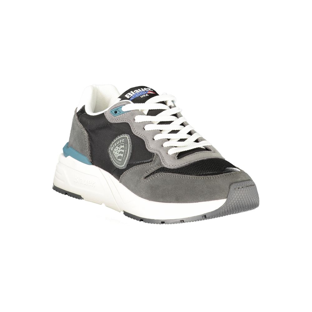 Schwarzer Herren-Sneaker aus Kunstleder von Blauer