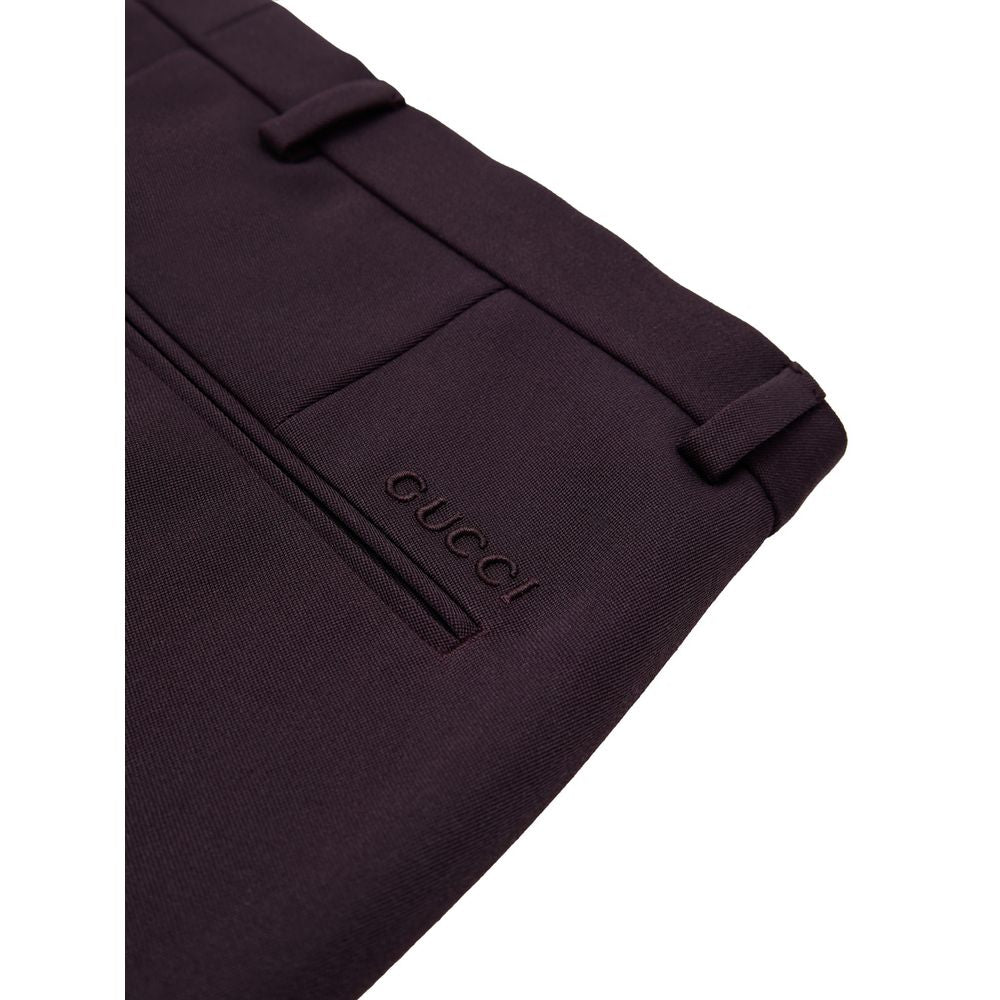 Gucci Bordeaux Wollhose