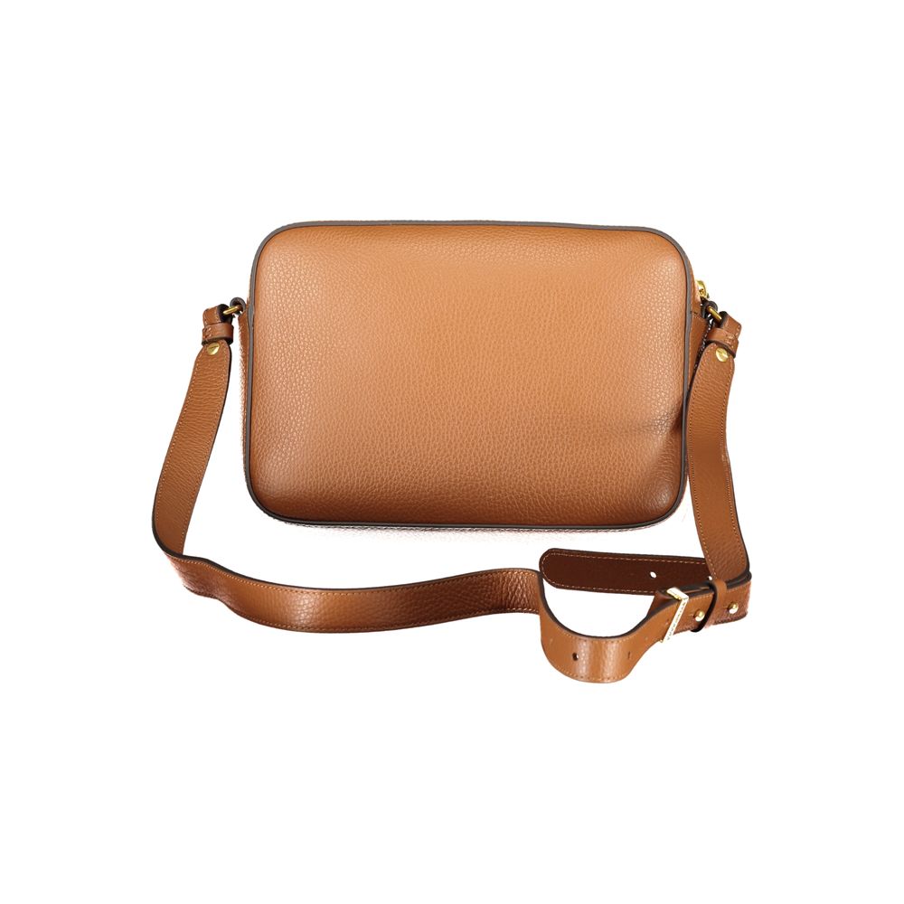 Marrone Leather Bag with Adjustable Strap by Coccinelle