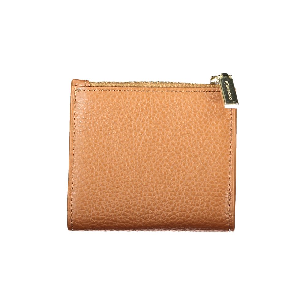 Marrone Leather Wallet with Coin Purse by Coccinelle