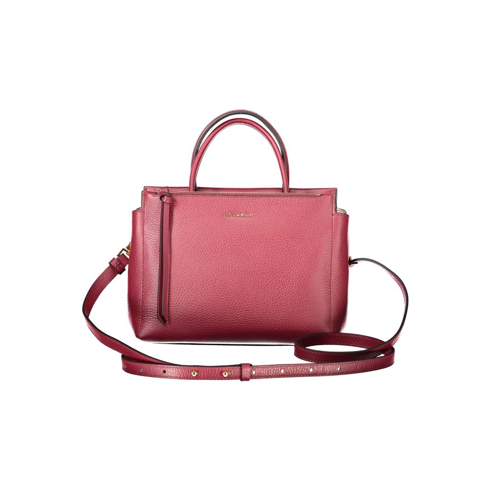 Viola Leather Handbag with Chic Handles and Strap