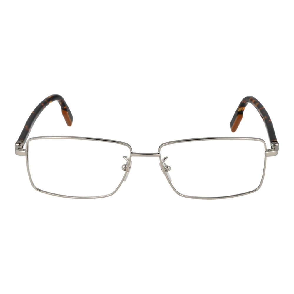 Silver Synthetic Full-Rim Rectangle Glasses
