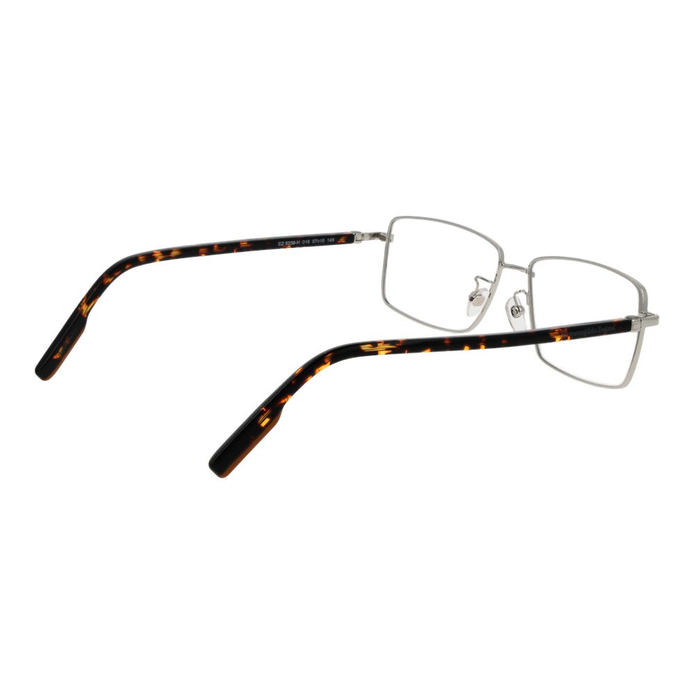 Silver Full-Rim Men's Glasses with Synthetic Frames