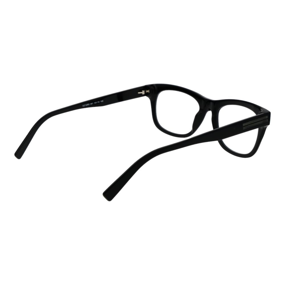 Black Synthetic Oval Glasses Frames