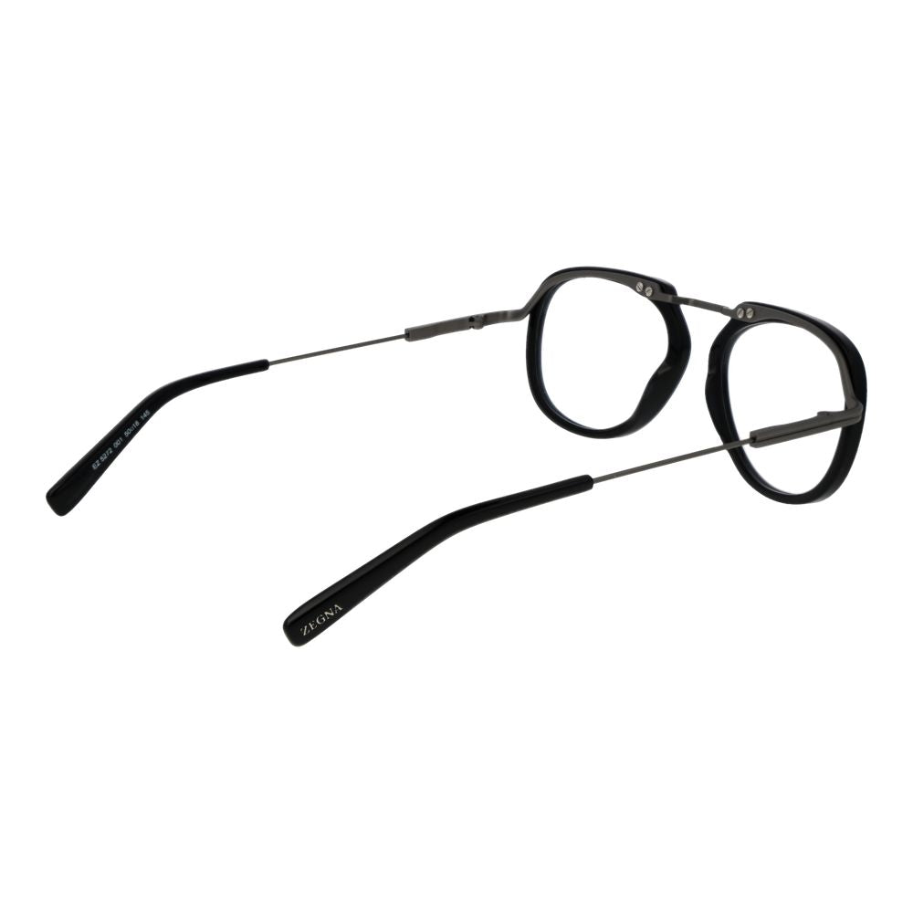 Black Synthetic Aviator Glasses Frames