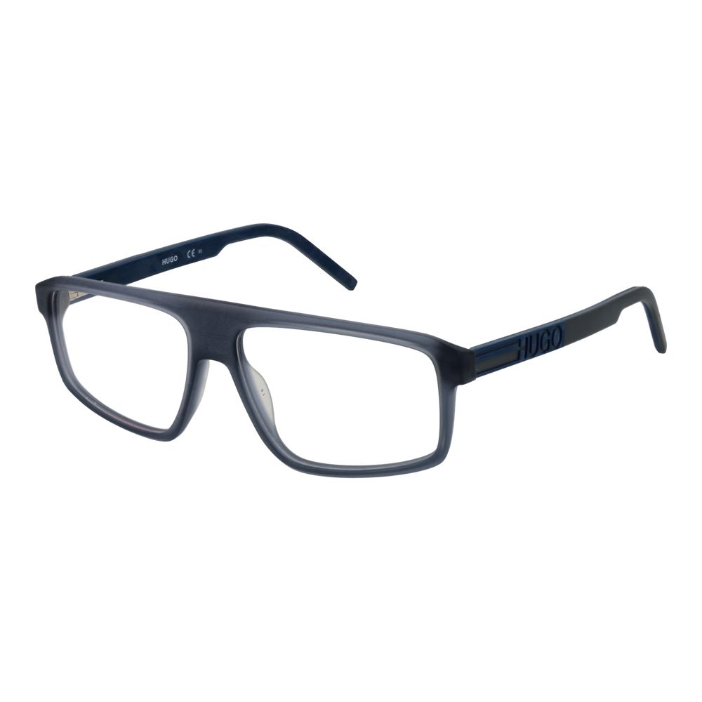 Brillengestell aus blauem Acetat