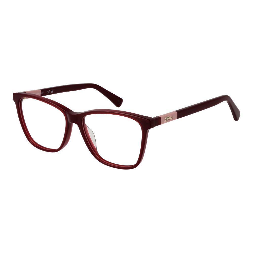 Red Synthetic Square Glasses Frames