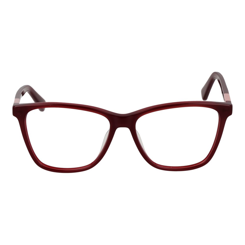 Red Synthetic Square Glasses Frames