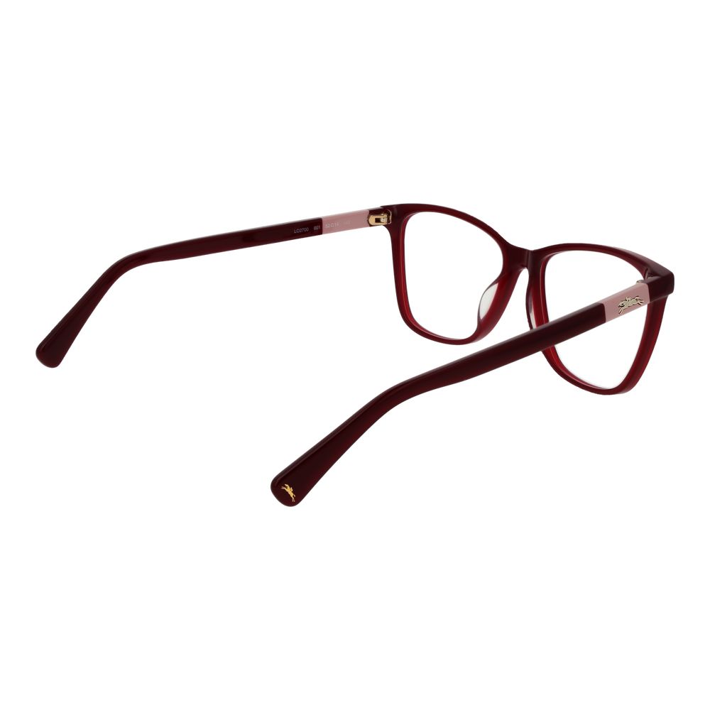 Red Synthetic Square Glasses Frames