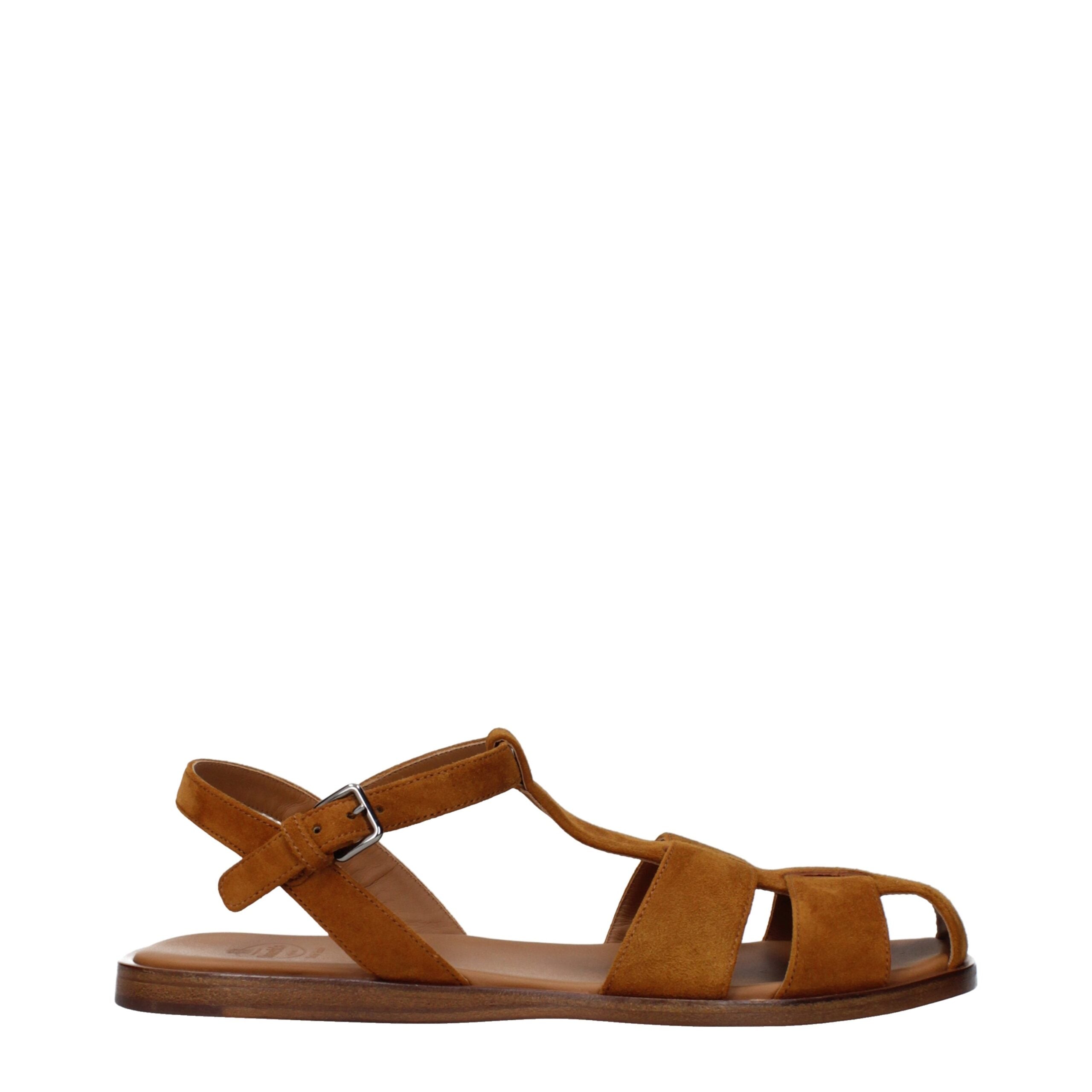 Brown Leather Flat Sandals by Church’s