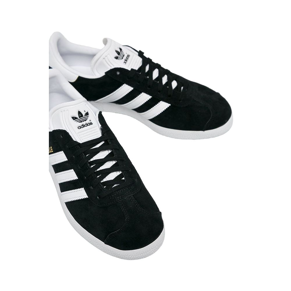Schwarze Low-Top-Sneakers aus Leder von Adidas Gazelle