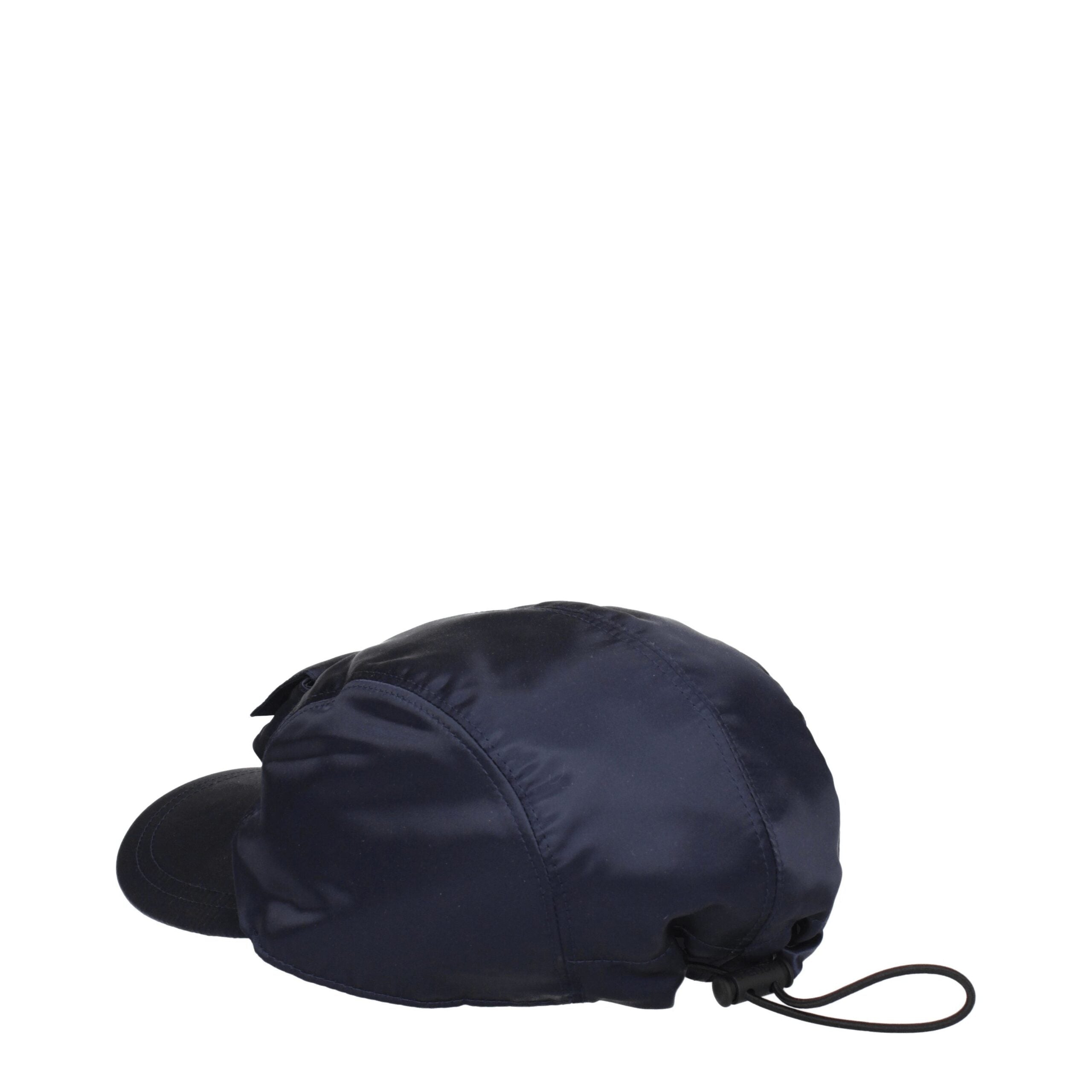 Blue Synthetic Baseball Cap with Logo by Fendi