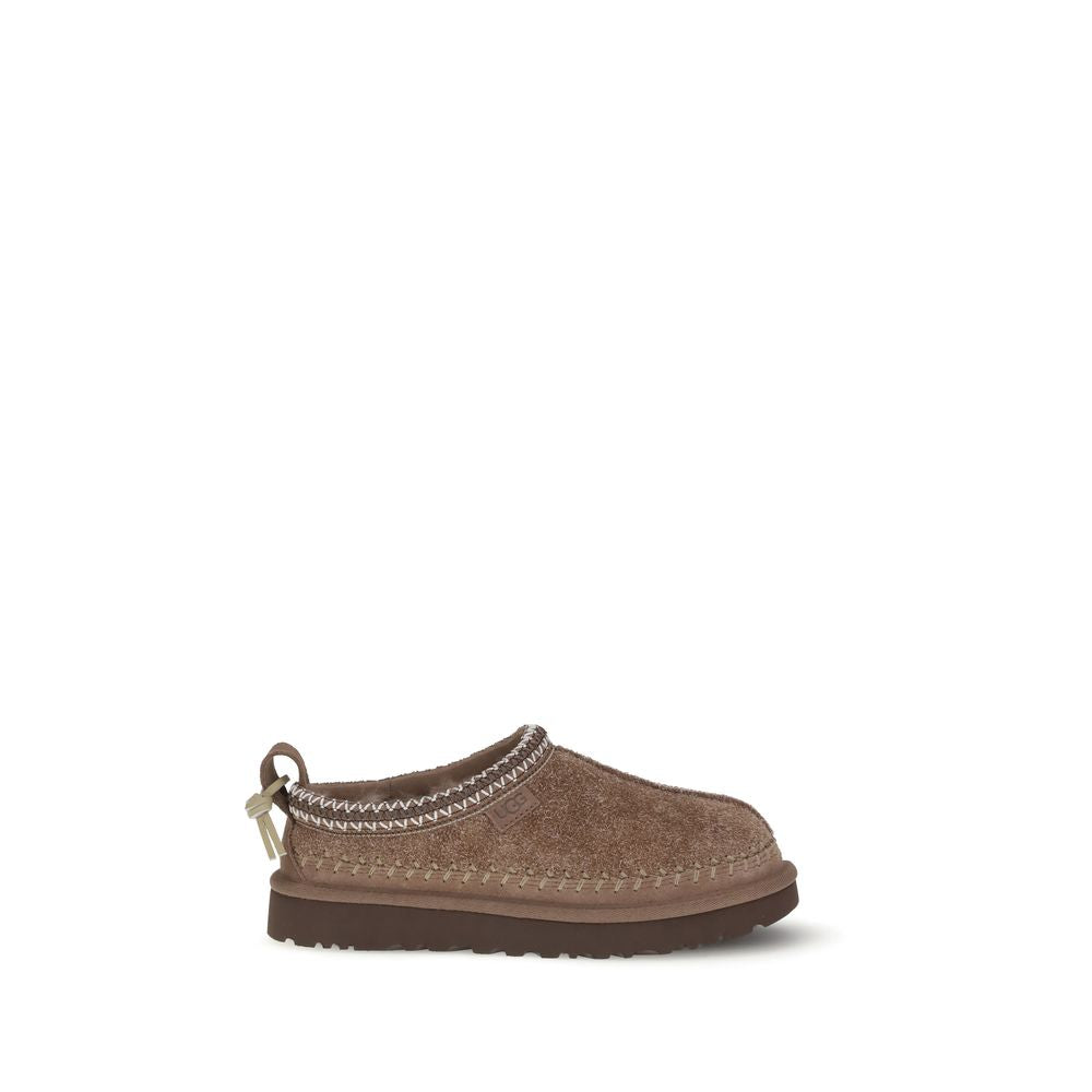 Brown Leather Mules with Sheepskin Insole by UGG