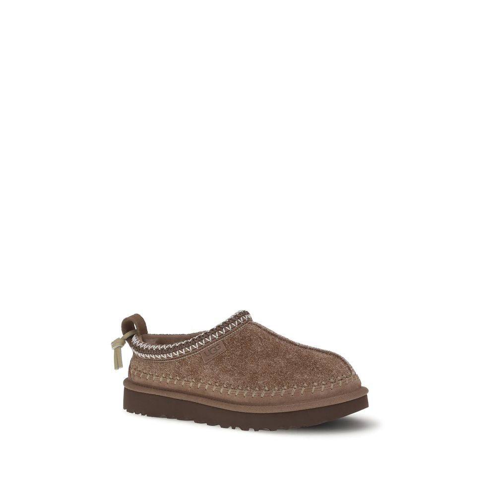 Brown Leather Mules with Sheepskin Insole by UGG